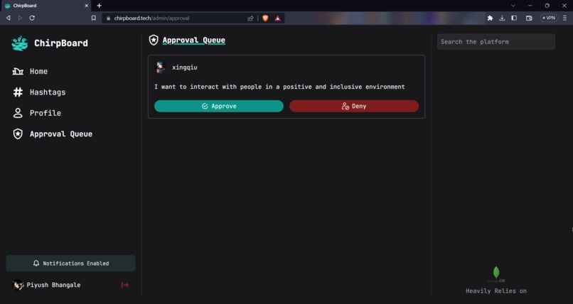 ChirpBoard – screenshot 5