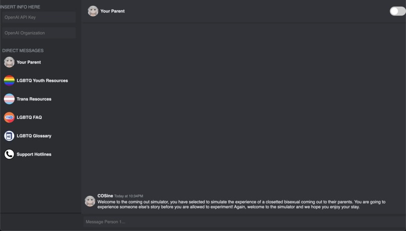 COSine: Coming Out Simulator – screenshot 2