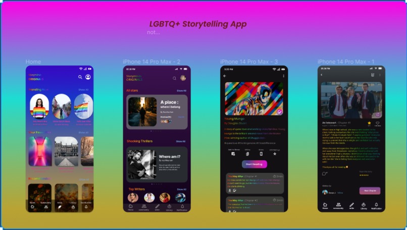 LGBTQ+ Storytelling App – screenshot 1