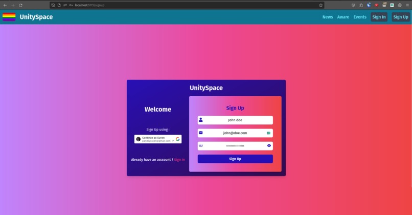 UnitySpace – screenshot 3