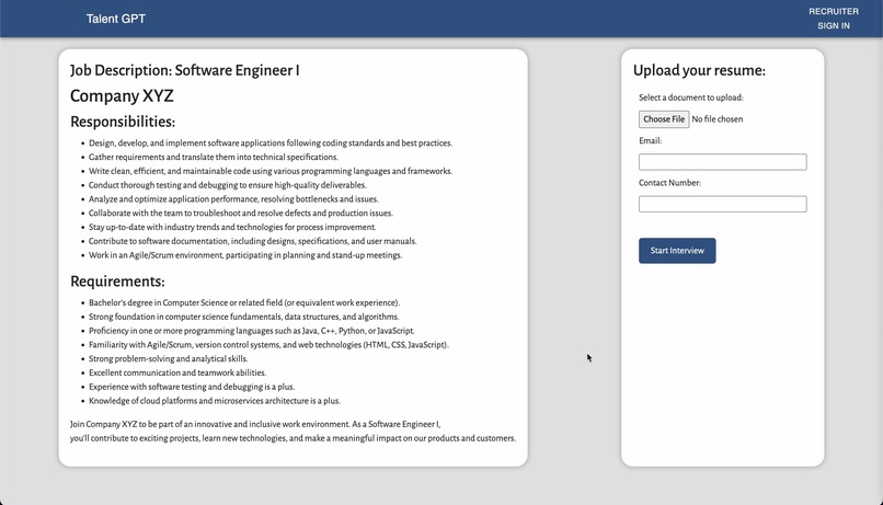 TalentHunt – screenshot 1