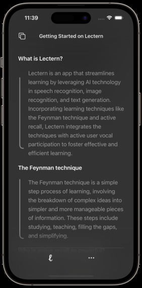 Lectern - Revolutionizing education with AI – screenshot 1