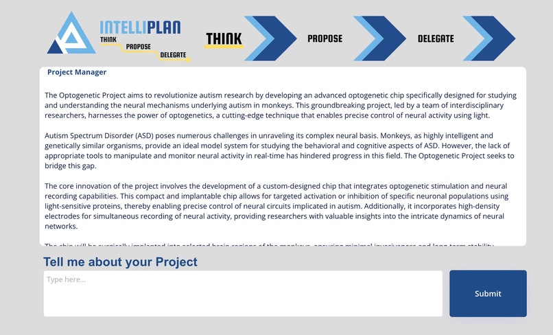 IntelliPlan : Smart Project Assistant – screenshot 2