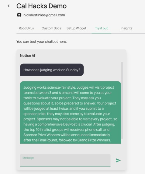 Notice AI  – screenshot 2