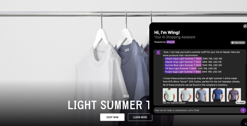 Wing - GenAI E-Commerce Platform For Customers & Stores – screenshot 1