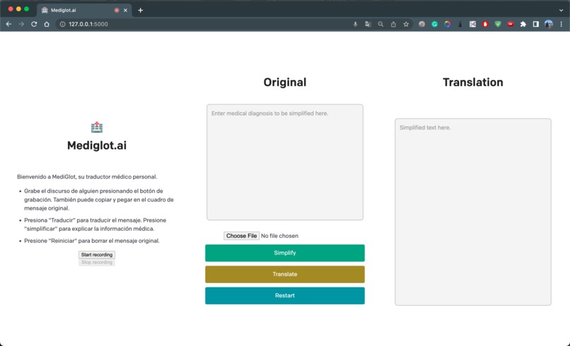 MediGlot.ai – screenshot 2