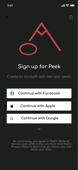 Peek – screenshot 1