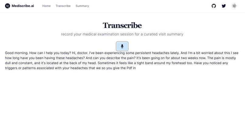 MediScribe.ai – screenshot 1