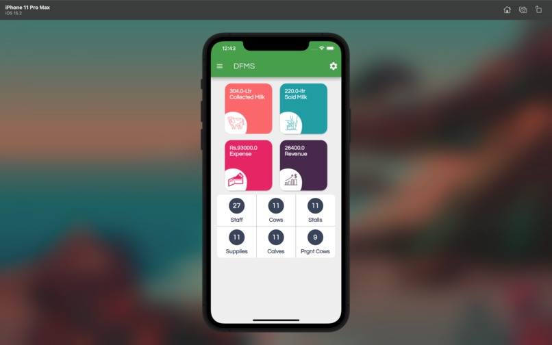 Dairy Farm Management System (DFMS) – screenshot 2