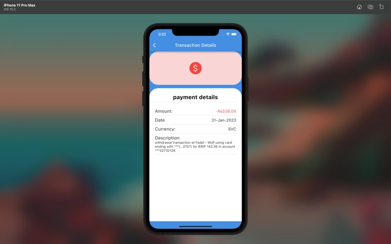 Transaction History App – screenshot 4