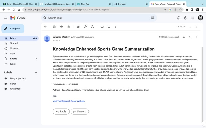 Scholar Weekly – screenshot 1