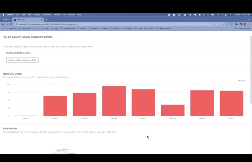 Secure IIOT React GUI – screenshot 1