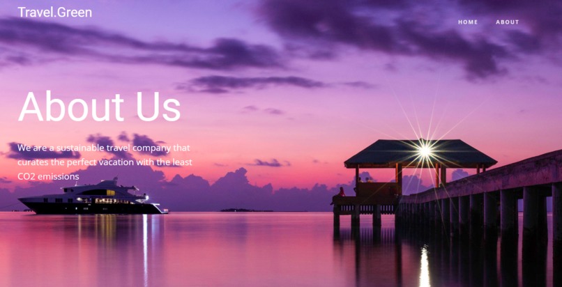 Travel Green Website – screenshot 4