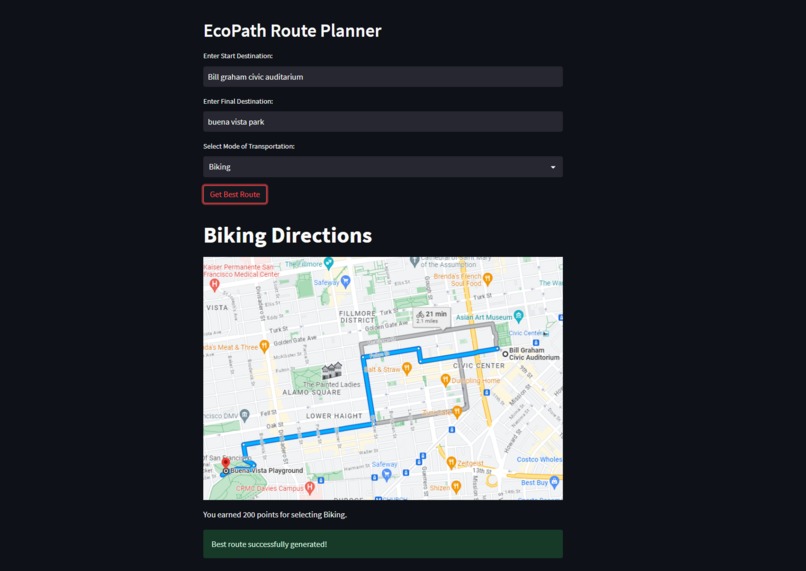 EcoPath Planner – screenshot 2
