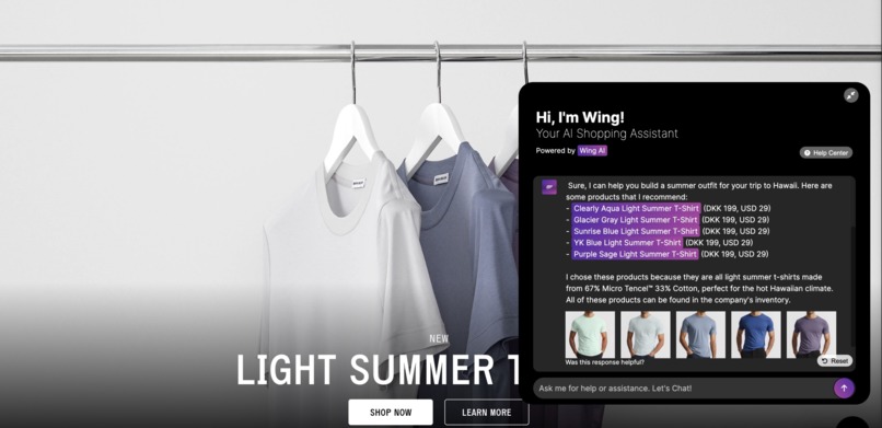 Wing - GenAI E-Commerce Platform For Customers & Stores – screenshot 1