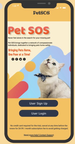 petSOS – screenshot 1