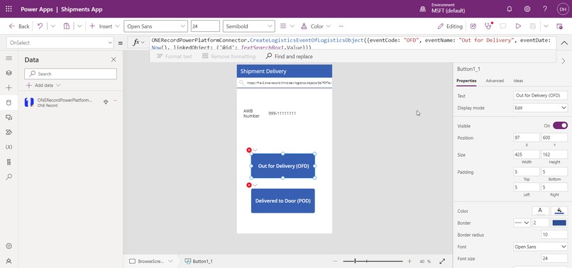 OneRecord Connector for MS Power Platform - Frankfurt365ers – screenshot 12