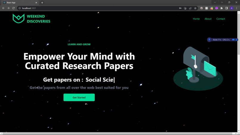 recomendation system – screenshot 4