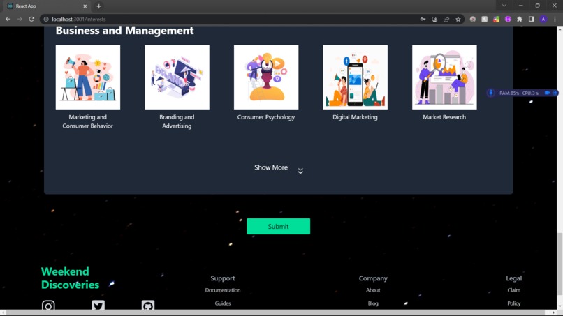 recomendation system – screenshot 9