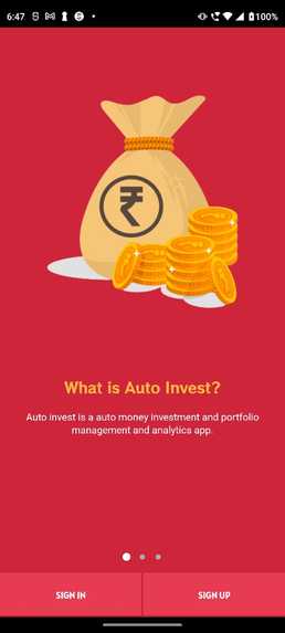 Auto invest – screenshot 1