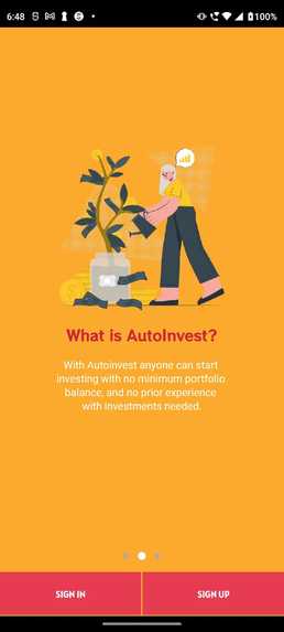 Auto invest – screenshot 2