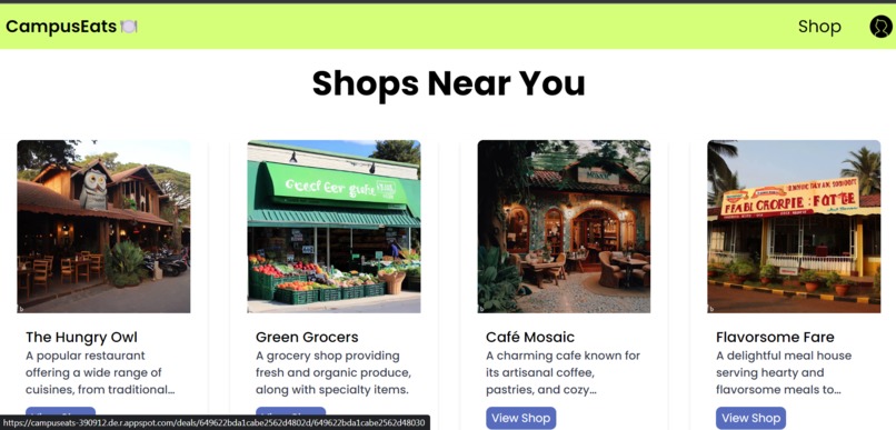 CampusEats – screenshot 2