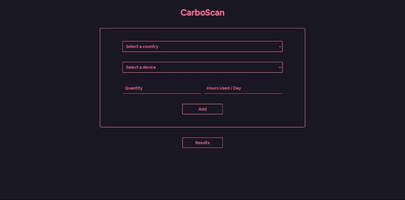 CarboScan – screenshot 1