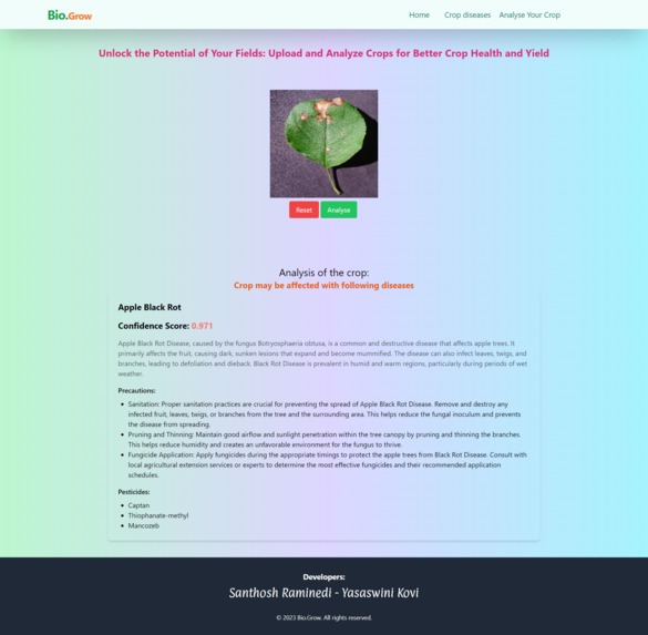 Crop disease detection and precautions recommendation – screenshot 5