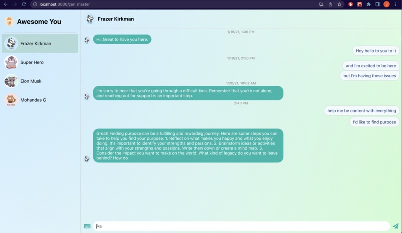 Awesomeness coach – screenshot 1