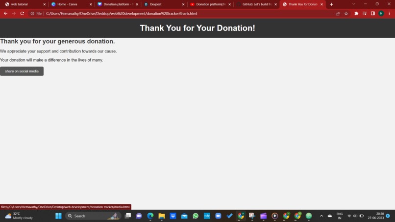 Donation Platform – screenshot 3