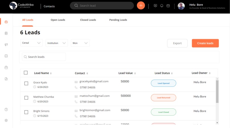 LeadSense – screenshot 1