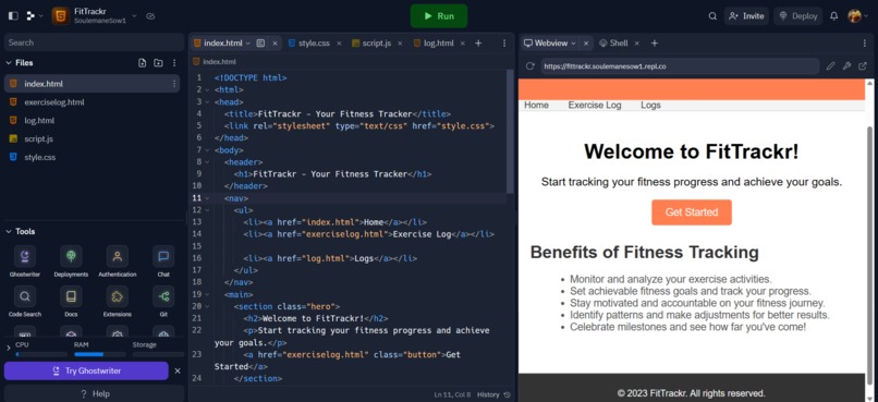 FitTrackr – screenshot 1