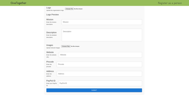 Give together  – screenshot 2