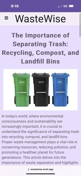 WasteWise – screenshot 3