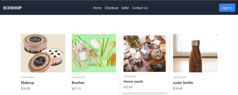 eco-friendly Shopping Website – screenshot 2