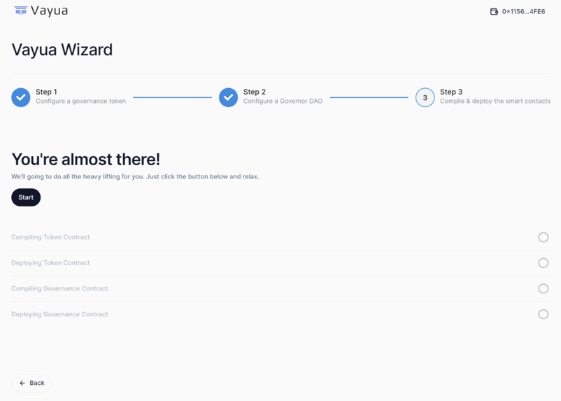 The Vayua DAO – screenshot 7