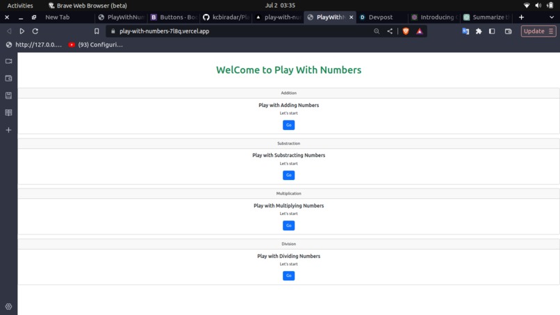 PlayWithNumbers – screenshot 1
