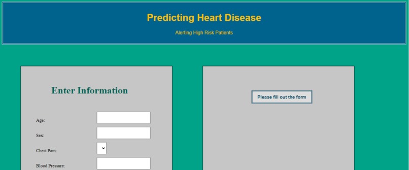 Using Deep Learning to Predict the chance of Heart Disease  – screenshot 1