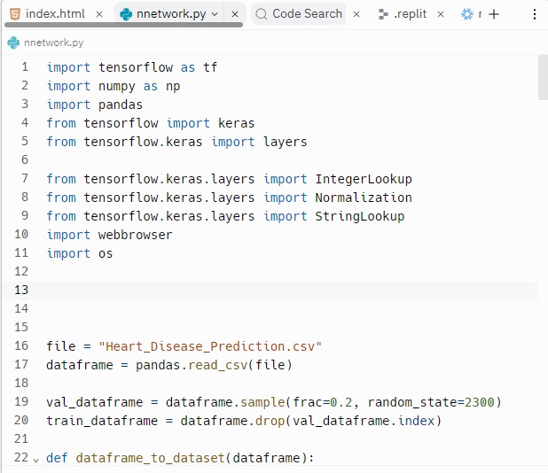 Using Deep Learning to Predict the chance of Heart Disease  – screenshot 3