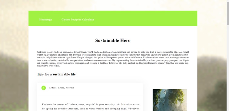 Be a sustainable hero – screenshot 1