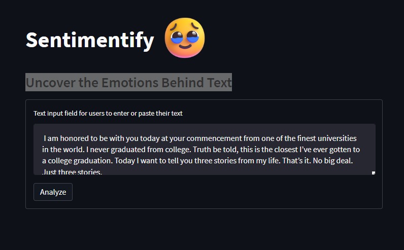 sentiment-analysis – screenshot 1