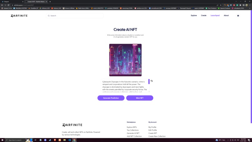 Rarfinite - AI NFT Marketplace – screenshot 3