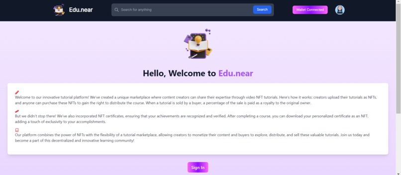 Edu.near – screenshot 1