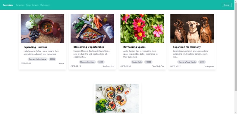 FundRiser – screenshot 1