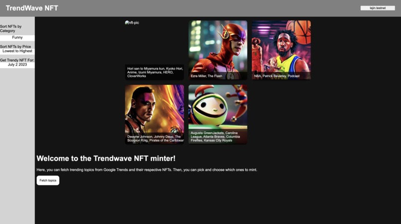 TrendWave NFTs - Generative AI NFT Collections – screenshot 1