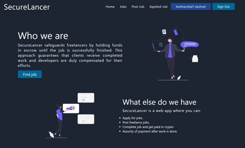 SecureLancer – screenshot 1