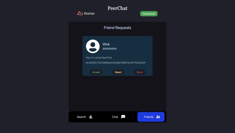 PeerChat – screenshot 4