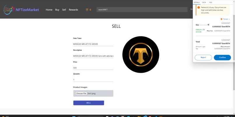 NFTizeMarket – screenshot 11