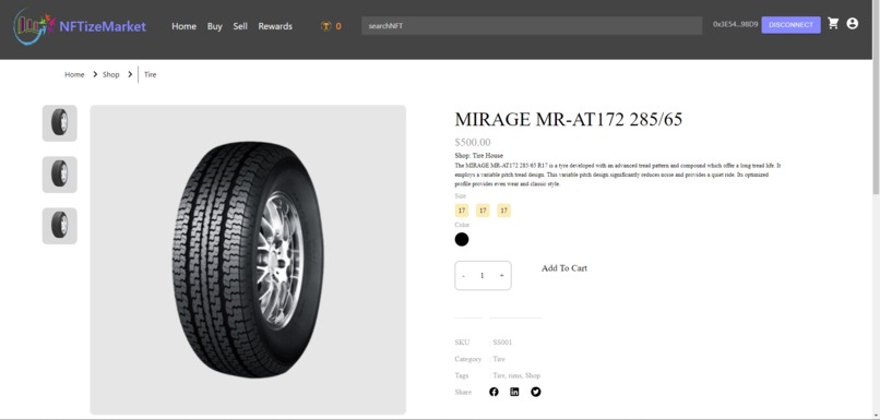 NFTizeMarket – screenshot 7