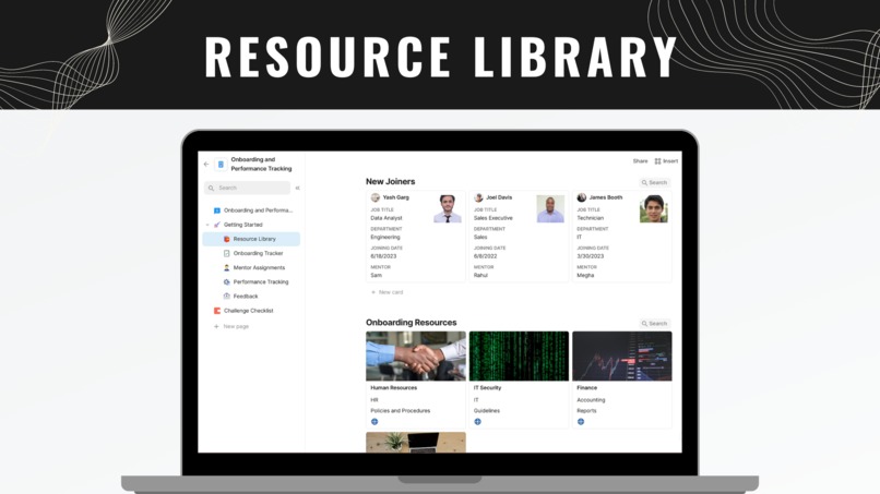 Onboarding & Performance Tracker – screenshot 3